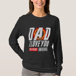 Camiseta Papá, te amo en cada día 1 del padre universal