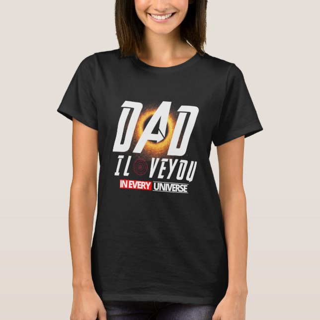 Camiseta Papá te amo en cada día de padre universal (Anverso)