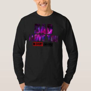 Camiseta Papá Te Amo En Cada Galaxia Universo Padre S D
