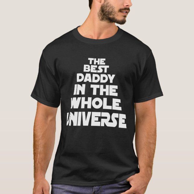Camiseta Papá Te Amo En Cada Universo (Anverso)