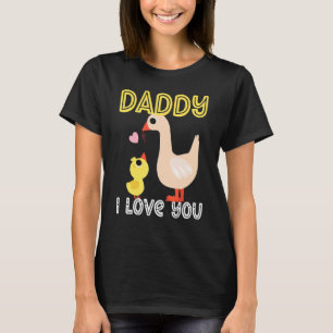 Camiseta Papá, te amo patos, niños, el día de Bo del padre