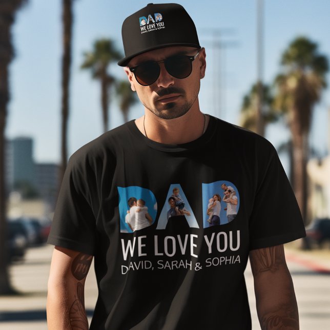 Camiseta Papá te queremos Personalizado 3 Famosos Día de lo (Subido por el creador)