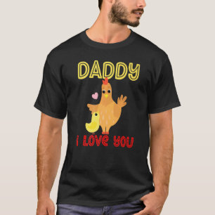 Camiseta Papá te quiero pollitos niños día del padre