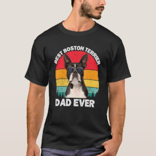 Camiseta Papá Terrier de Boston para hombres Bostie Dueño d