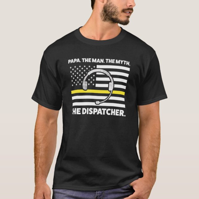 Camiseta Papa The Dispatcher 911 Dispatch Operator Grandfat (Anverso)