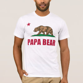 Camiseta Papa tiene bandera de California