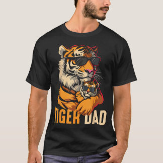 Camiseta Papá Tigre Día del Padre Divertido Tigres Papá