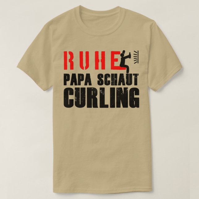 Camiseta Papá tranquilo parece curar regalo de deporte de i (Diseño del anverso)
