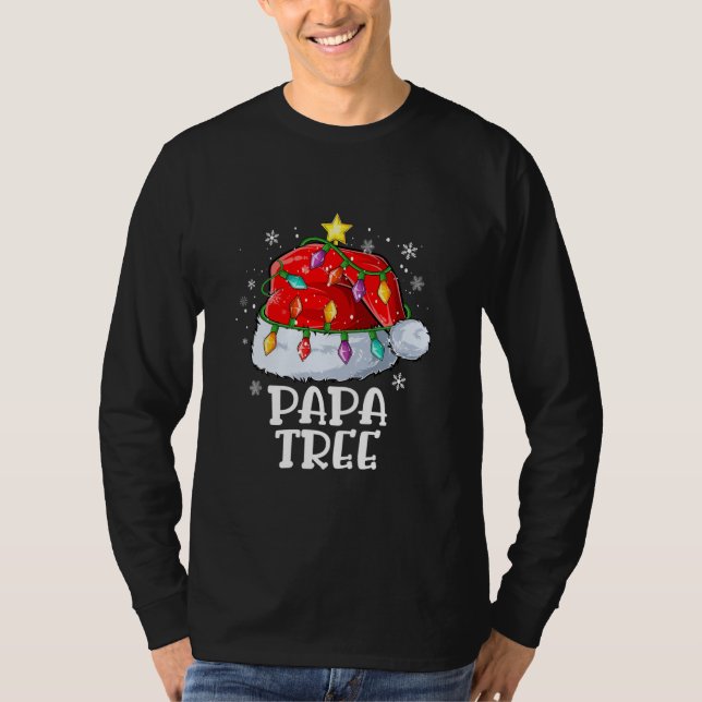 Camiseta Papa Tree Navidades navideños Feliz Navidad Pajama (Anverso)
