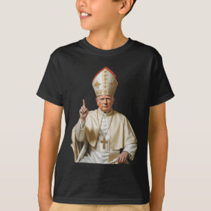 Camiseta Papa Trump Divertido Trump Vaticano Cristiano Retr