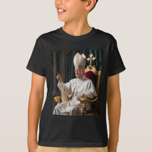 Camiseta Papa Trump Divertido Trump Vaticano Cristiano Retr