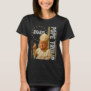 Camiseta Papa Trump Divertido Trump Vaticano Cristiano Retr