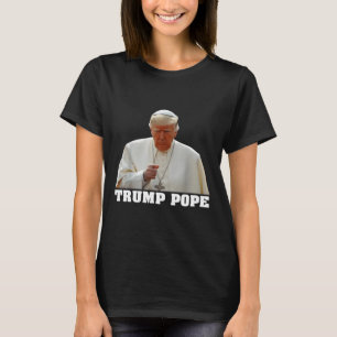 Camiseta Papa Trump Divertido Trump Vaticano Cristiano Retr