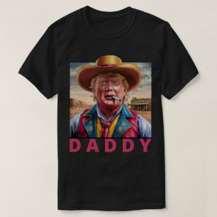Camiseta Papá Trump Vaquero Divertido