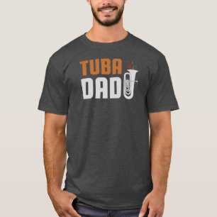 Camiseta Papá tuba Divertido Regalo de banda de marcha geni