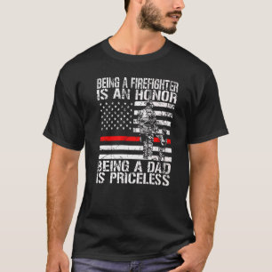 Camiseta Papá, un bombero, es un bombero sin precio