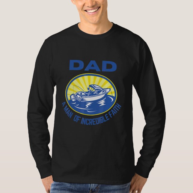 Camiseta Papá Un Hombre De Fe Increíble (Anverso)