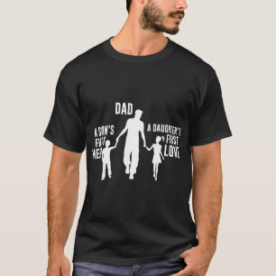 Camiseta Papá un primer héroe de los hijos un primer pap