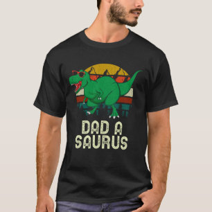 Camiseta Papá Un Saurus Rex Papá Un Dinosaurio Papá Asau