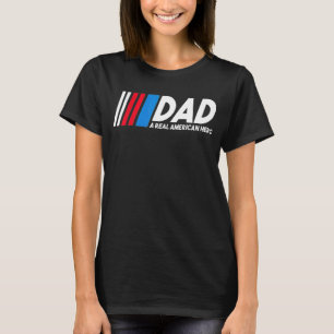 Camiseta Papá un verdadero héroe norteamericano feliz día d