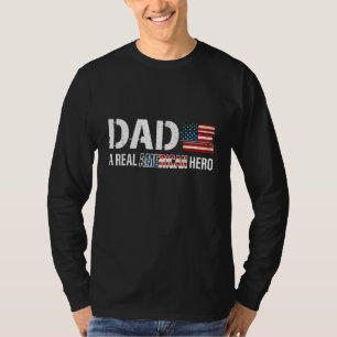 Camiseta Papá, un verdadero héroe norteamericano orgulloso