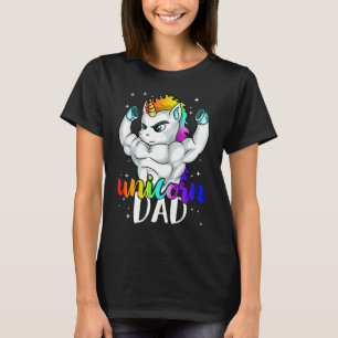 Camiseta Papá unicornio Manly Daddy Papá Noel Navidad única