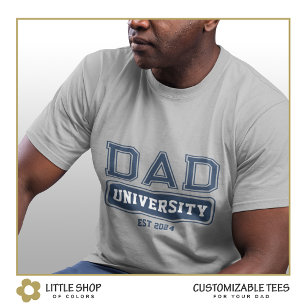 Camiseta Papá Universitario Estilo Día del Padre