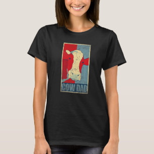 Camiseta Papá Vaca Granjero De Lácteos Vintage Ganadería De
