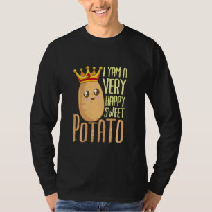 Camiseta Papa vegetal Feliz Yam Sweet Farm