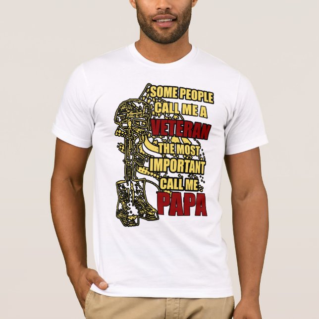 Camiseta Papa veterano (Anverso)