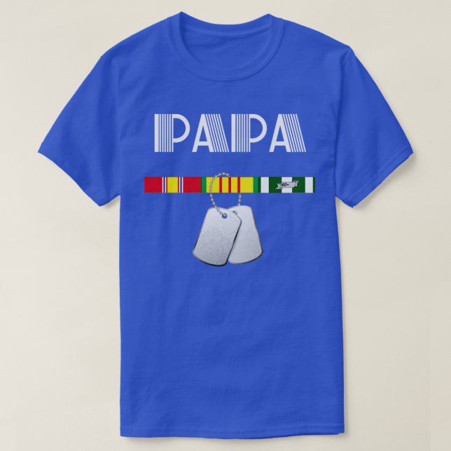 Camiseta Papa Veterano VietNam Veteranos Regalos (Diseño del anverso)