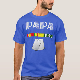 Camiseta Papa Veterano VietNam Veteranos Regalos
