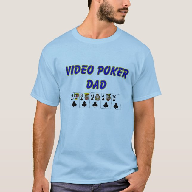 Camiseta Papá video del póker (Anverso)