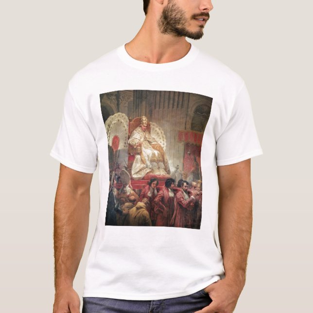 Camiseta Papa VIII en San Pedro en el Sedia Gestatoria (Anverso)