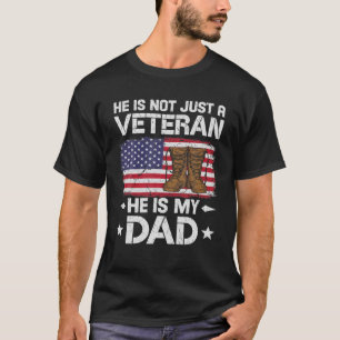 Camiseta Papá Vintage Veterano De La Bandera De EEUU 4 De J