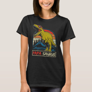 Camiseta Papá virgen macho Saurus Rex Dinosaurio feliz padr