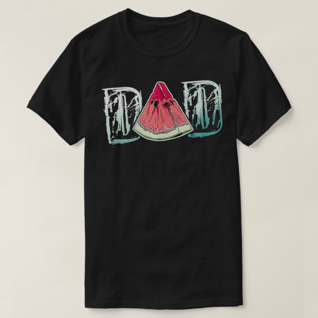 Camiseta Papá Watermelon Fruit Guay Padres Día Regalo de ve (Diseño del anverso)