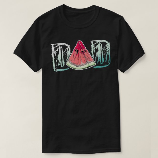 Camiseta Papá Watermelon Fruit Guay Padres Día Regalo de ve (Diseño del anverso)