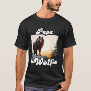 Camiseta Papa Wolf Matando a los lobos de la tribu Camping