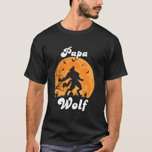 Camiseta Papa Wolf Matando a los lobos de la tribu Camping