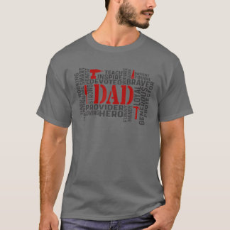 Camiseta Papá Word Art Papá Dice, Mejor Papi Siempre, Funny
