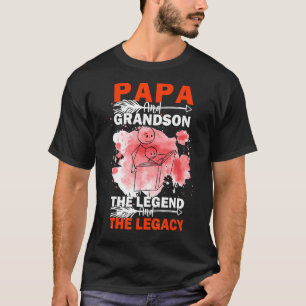 Camiseta Papá Y El Abuelo La Leyenda Y El Legado