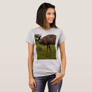 Camiseta Papá Y El Bebé Emus Van A Pasear,