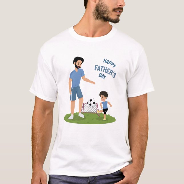 Camiseta Papá y el hijo concuerdan con el Día del Padre (Anverso)