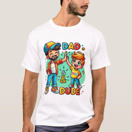 Camiseta Papá y el hijo Personalizado divertidos padre-hijo