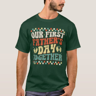 Camiseta Papá y Hijo Divertidos Nuestro Primer Día del Padr