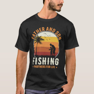 Camiseta Papá y hijo y yo pescando regalos para los hombres