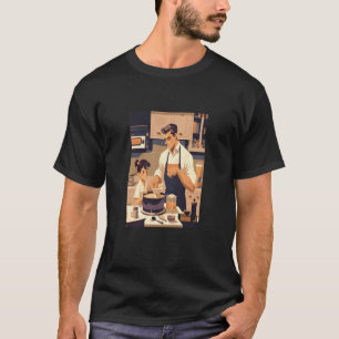 Camiseta Papá Y La Hija Cocinando Vintage Chef De Guay 2
