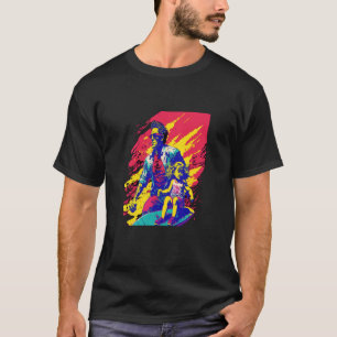 Camiseta Papá Y La Hija Surfista De Surfing Retro Papá 1
