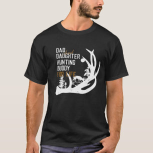 Camiseta Papá Y Las Hijas Cazando A Buddy De Por Vida